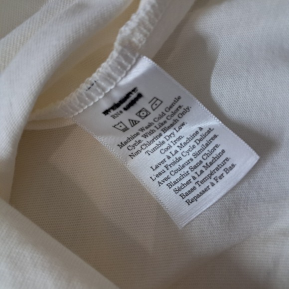 Everlane The Organic Cotton Waisted Dress Women's Large Midi Cream Minimalist - Picture 4 of 8